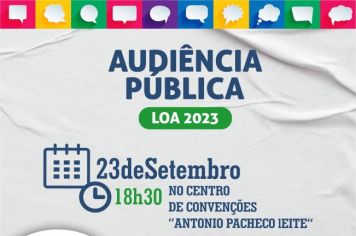 PREFEITURA REALIZA AUDIÊNCIA PÚBLICA SOBRE LEI ORÇAMENTÁRIA ANUAL PARA 2023