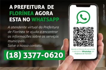 PREFEITURA DE FLORÍNEA LANÇA NOVO CANAL DE COMUNICAÇÃO NO WHATSAPP VIA CHATBOT