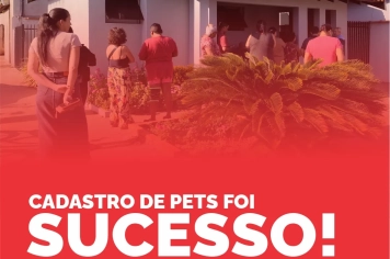 A Prefeitura de Florínea realizou, em dois dias de atendimento, o cadastro para futuras castrações de cães e gatos, totalizando 321 cadastros realizados!