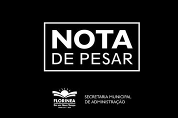 NOTA DE PESAR
