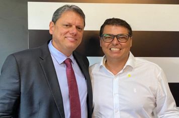 PREFEITO DUDA ALMOÇA COM O GOVERNADOR TARCÍSIO DE FREITAS