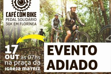 CAFÉ COM BIKE É ADIADO PARA DIA 17 DE OUTUBRO