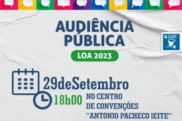 PREFEITURA REALIZA AUDIÊNCIA PÚBLICA SOBRE LEI ORÇAMENTÁRIA ANUAL PARA 2024