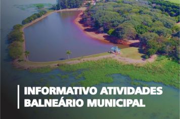 INFORMATIVO ATIVIDADES BALNEÁRIO MUNICIPAL