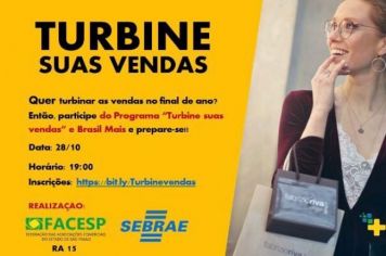 PROGRAMA TURBINE SUAS VENDAS DO SEBRAE