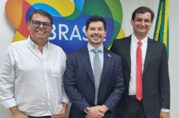 PREFEITO DUDA E PRESIDENTE DA CÂMARA SÉRGIO EM BRASÍLIA!