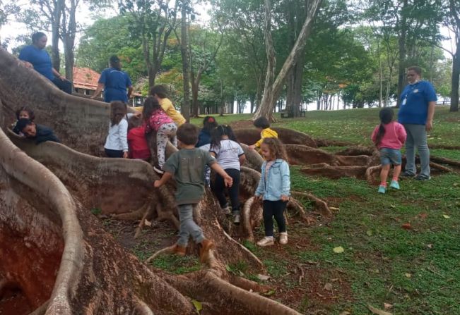 DIA DE NATUREZA COM OS ALUNOS DA PRÓ-INFÂNCIA PADRE DANILO CAPPELLETTO