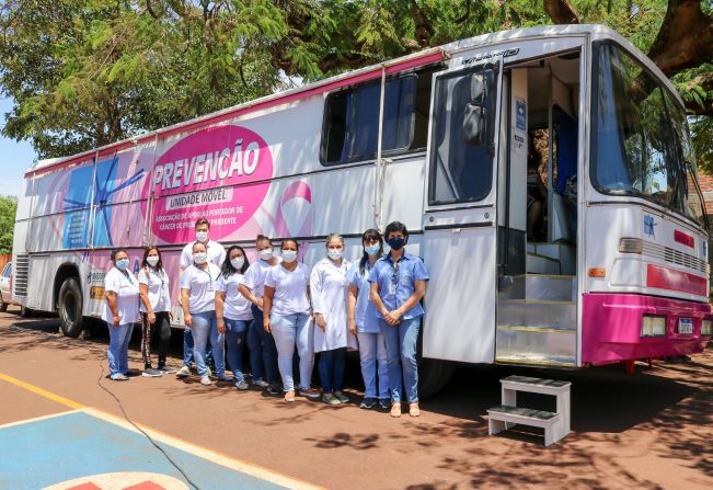 FLORÍNEA RECEBE A UNIDADE MOVEL DE PREVENÇÃO AO CÂNCER