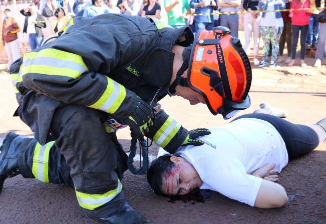 FLORÍNEA REALIZA O 2º SIMULADO DE ACIDENTE DE TRÂNSITO COM VÍTIMAS