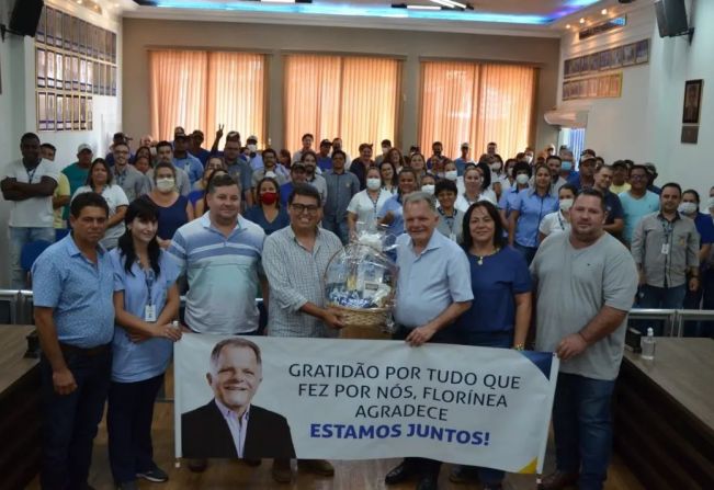 FLORÍNEA RECEBE A VISITA DO DEPUTADO ESTADUAL MAURO BRAGATO