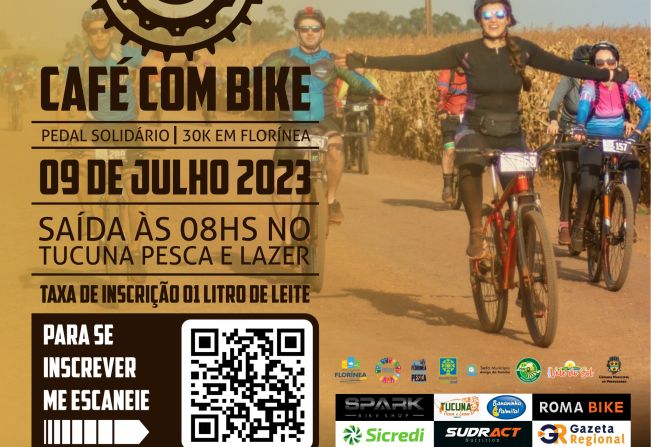 FLORÍNEA REALIZA 2 CAFÉ COM BIKE PEDAL SOLIDÁRIO 30K