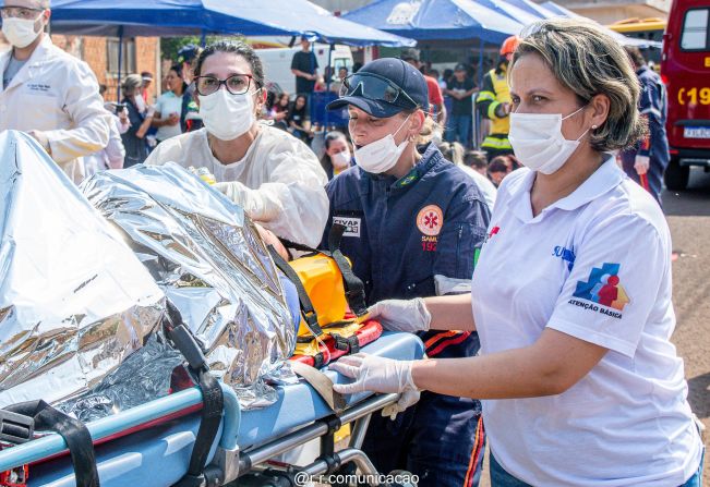 FLORÍNEA REALIZA O 3º SIMULADO DE ATENDIMENTO A MÚLTIPLAS VÍTIMAS