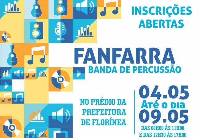 PREFEITURA ABRE INSCRIÇÕES PARA FANFARRA MUNICIPAL