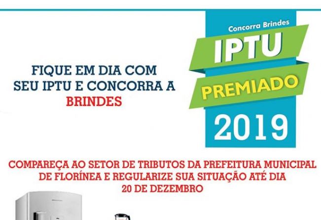 IPTU PREMIADO 2019