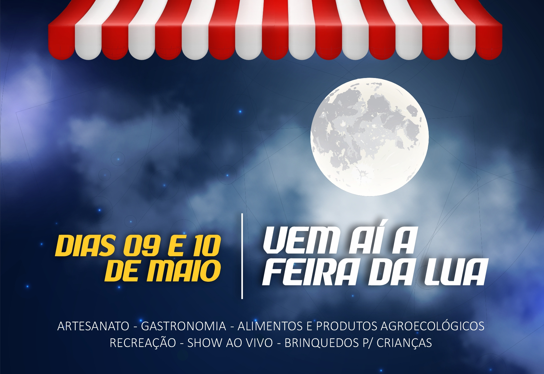 Prefeitura de Florínea, através da Secretaria Municipal de Cultura e Turismo, tem o prazer de anunciar a Feira da Lua!