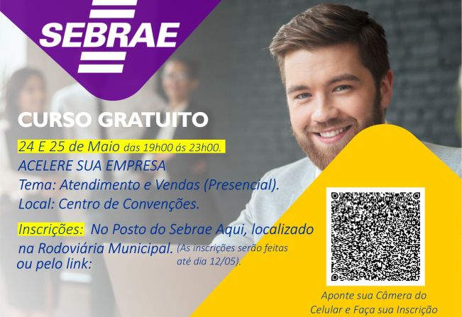 SEBRAE DISPONIBILIZA CURSO DE ATENDIMENTO E VENDAS